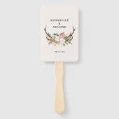 Steg roestterracotta floropink chic handwaaier (Voorkant)