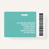 Stegasaurus Pediatrische Dagelijkse Zorgfoto werkn Badge (Achterkant)