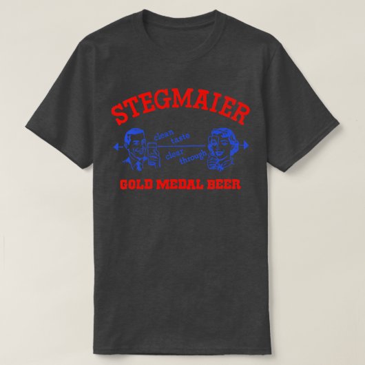 Stegmaier Gold Metal Retro Deunct Bier T-shirt (Design voorkant)