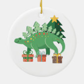 Stego-Festive Stegosaurus Christmas Ornament (Achterkant)