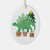Stego-Festive Stegosaurus Kerst Ornament (Rechts)