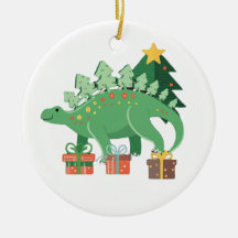 Stego-Festive Stegosaurus Kerst Ornament