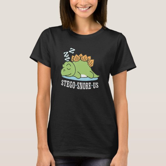 Stego Snore Us Reptile Prehistorische Dinosaur Ste T-shirt (Voorkant)