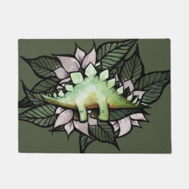 Stegosaur Dinosaur Flower Dinosaurs Deurmat