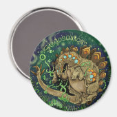 Stegosaurous Dinosaur Art Magneet (Voorkant / Achterkant)