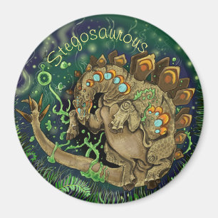 Stegosaurous Dinosaur Art Magneet