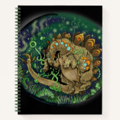 Stegosaurous Dinosaur Art Notitieboek (Voorkant)