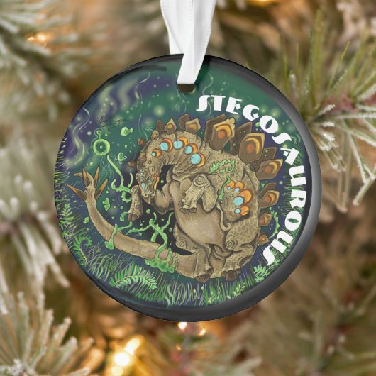 Stegosaurous Dinosaur Art Ornament (Boom)