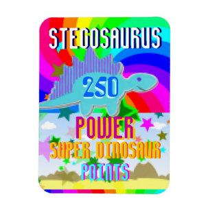 Stegosaurus 250 Power Super Dinosaur Points Magneet