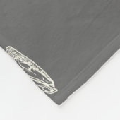 Stegosaurus aan de Max Dinosaur Botten grijs Fleece Deken (Hoek)