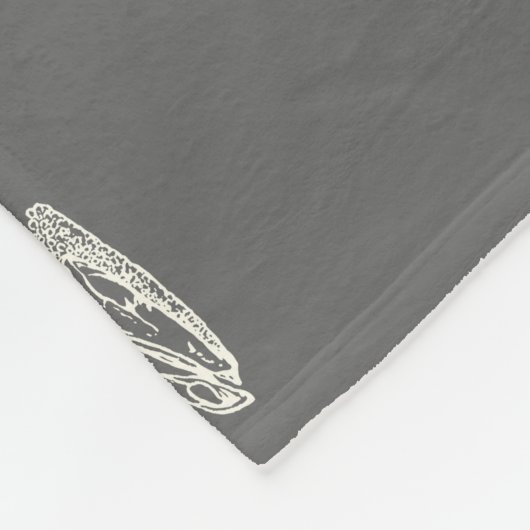 Stegosaurus aan de Max Dinosaur Botten grijs Fleece Deken (Hoek)