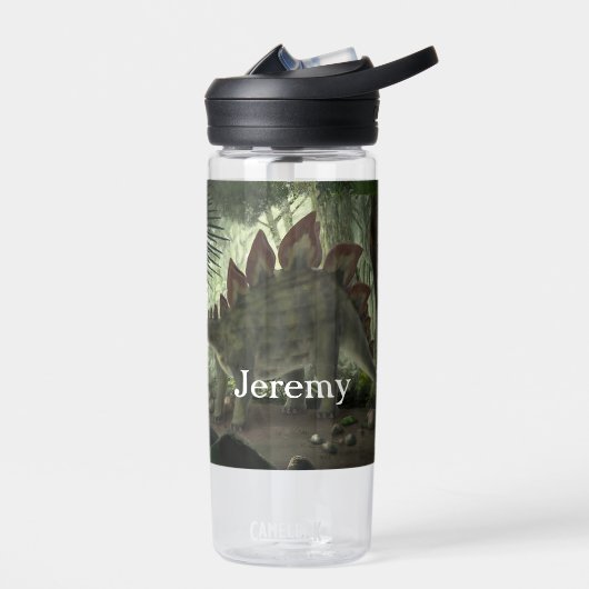 Stegosaurus and Deinonychus With Name Waterfles (Links)