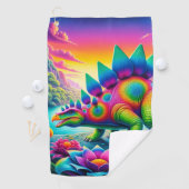 Stegosaurus Art Golfhanddoek (Insitu)