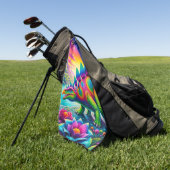 Stegosaurus Art Golfhanddoek (Groen)