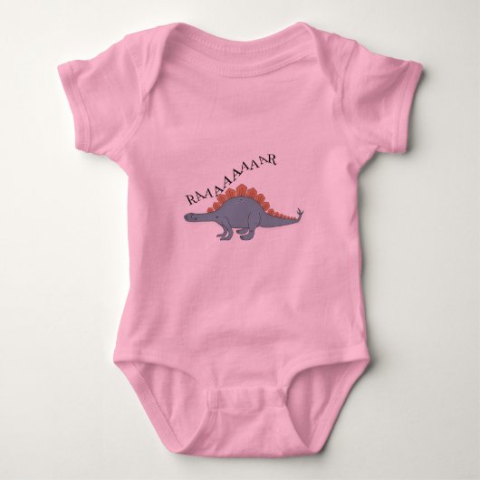 Stegosaurus - Baby Jersey Bodysuit (Voorkant)