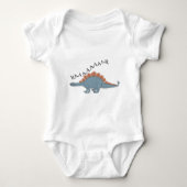 Stegosaurus - Baby Jersey  Romper (Voorkant)