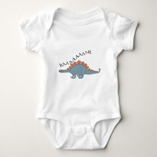 Stegosaurus - Baby Jersey  Romper (Voorkant)