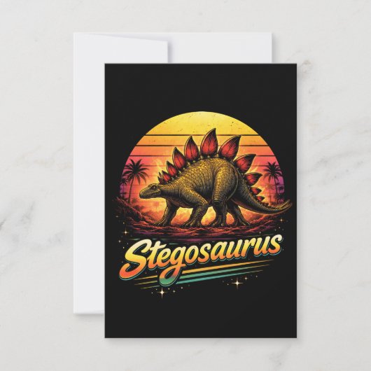 Stegosaurus Bedankkaart (Voorkant)