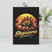 Stegosaurus Bedankkaart (Staand voorkant)