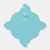 Stegosaurus Blue Dinosaur Kids Verjaardag Bedankdoosjes (Uitgevouwen)