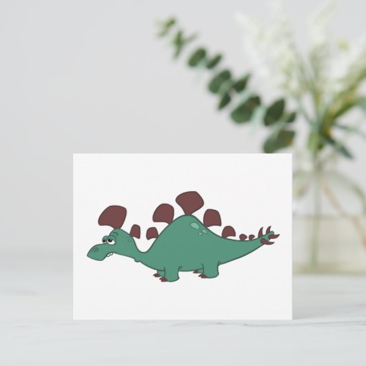 Stegosaurus Briefkaart (Staand voorkant)