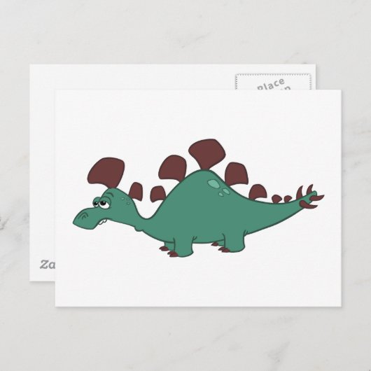Stegosaurus Briefkaart (Voorkant / Achterkant)