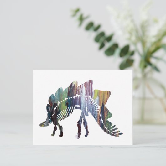 Stegosaurus Briefkaart (Staand voorkant)