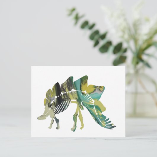 Stegosaurus Briefkaart (Staand voorkant)