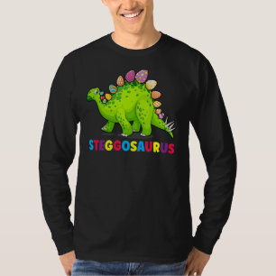 Stegosaurus Bunny Ear Easter Day Dinosaur Dino T-shirt