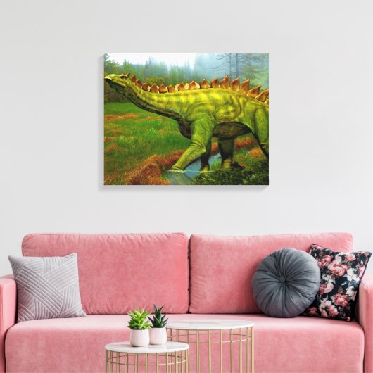 Stegosaurus Canvas Afdruk (Insitu (Woonkamer))