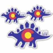 Stegosaurus Colorado Fossil Sticker (Voorkant)