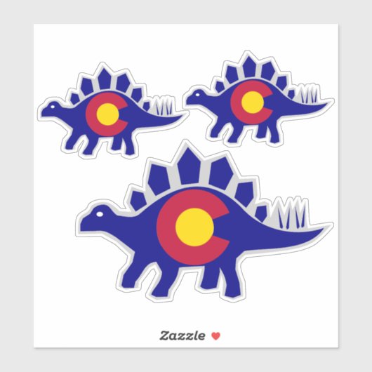 Stegosaurus Colorado Fossil Sticker (Vel)