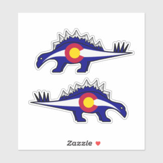 Stegosaurus Colorado Rocky Mountains Sticker
