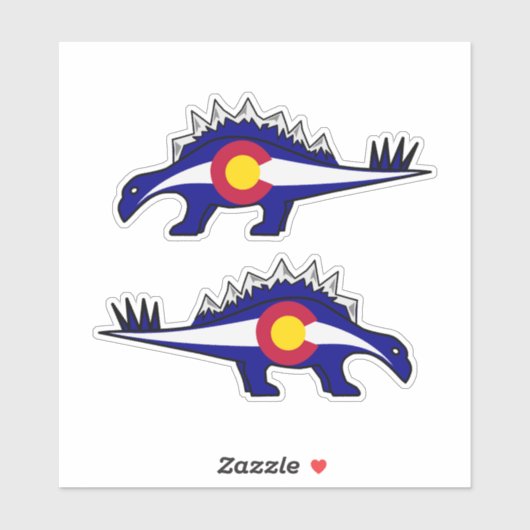 Stegosaurus Colorado Rocky Mountains Sticker (Vel)