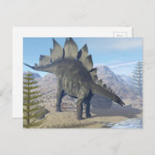 Stegosaurus dinosaur - 3D rendering Briefkaart (Voorkant / Achterkant)