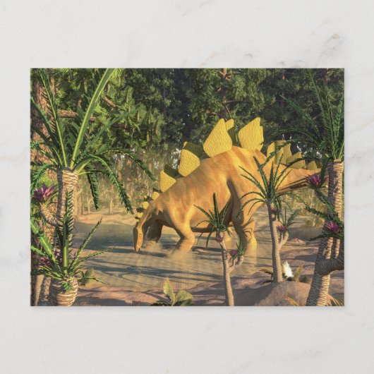 Stegosaurus dinosaur - 3D rendering Briefkaart (Voorkant)