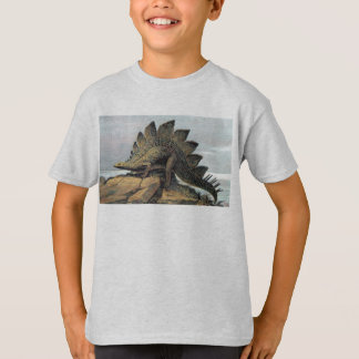 Stegosaurus Dinosaur Antiek Print T-shirt