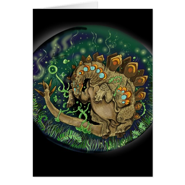 Stegosaurus Dinosaur Art (Voorkant)