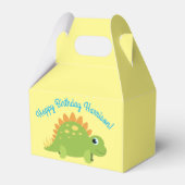 Stegosaurus Dinosaur Birthday Party Bedankdoosjes (Voorkant Zijde)