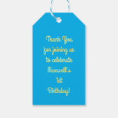 Stegosaurus Dinosaur Birthday Party Bedankt Cadeaulabel (Achterkant)