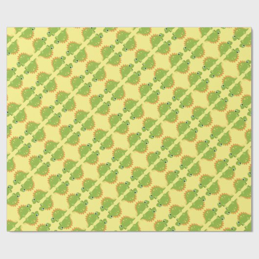 Stegosaurus Dinosaur Birthday Party Cadeaupapier (Vlak)