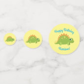 Stegosaurus Dinosaur Birthday Party Confetti (Voorkanten)