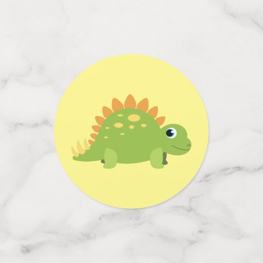 Stegosaurus Dinosaur Birthday Party Confetti (Kleine voorkant)