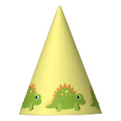 Stegosaurus Dinosaur Birthday Party Feesthoedjes (Voorkant)