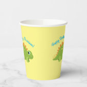 Stegosaurus Dinosaur Birthday Party Papieren Bekers (Links)
