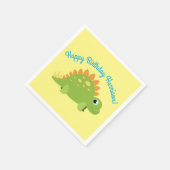 Stegosaurus Dinosaur Birthday Party Servet (Hoek)