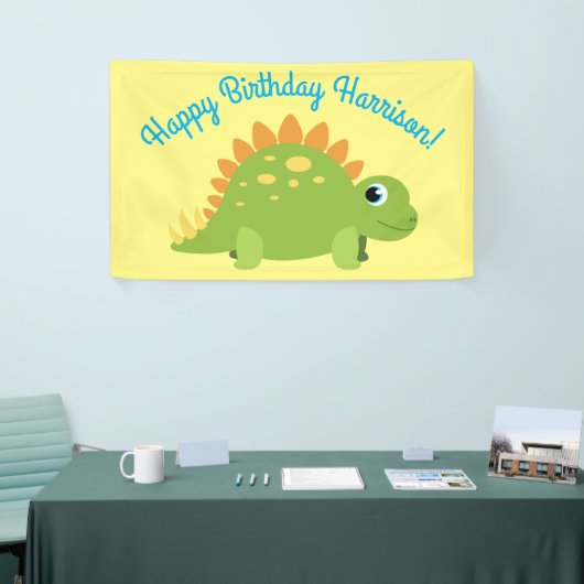 Stegosaurus Dinosaur Birthday Party Spandoek (Beurs)