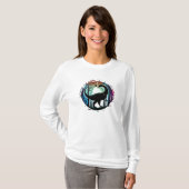 Stegosaurus Dinosaur Bos Silhouet Ontwerp T-shirt (Voorkant volledig)
