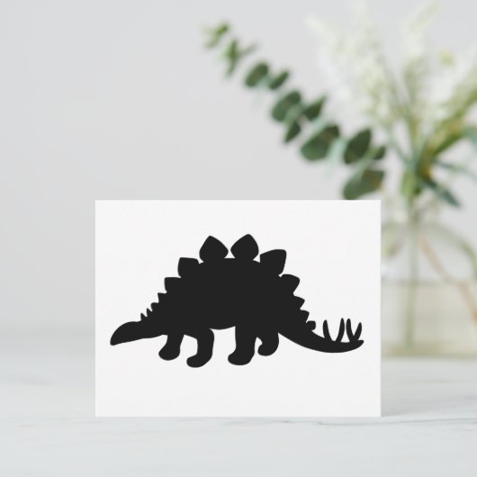 Stegosaurus Dinosaur Briefkaart (Staand voorkant)