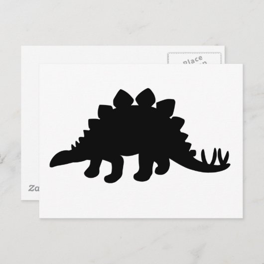 Stegosaurus Dinosaur Briefkaart (Voorkant / Achterkant)